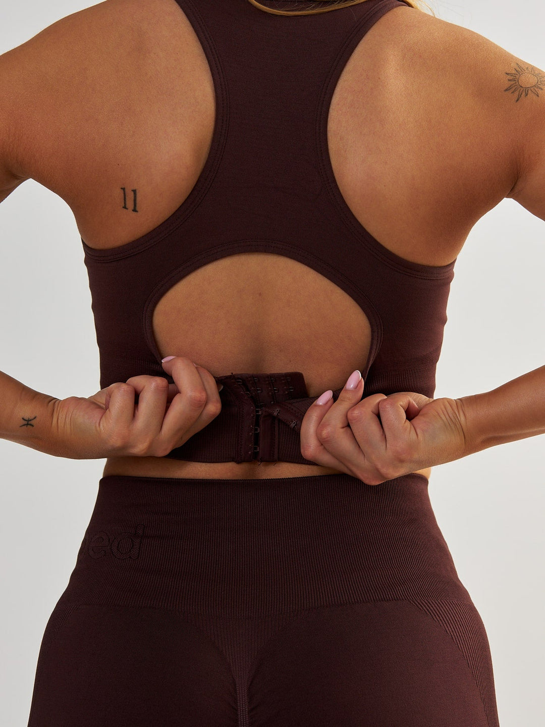 Adjustable Sports Bra - Body Boost Milk Chocolate