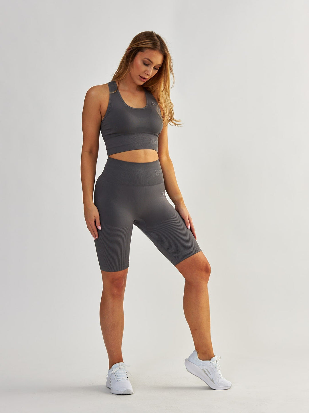 Grey Contour Cycling Shorts - Body Boost