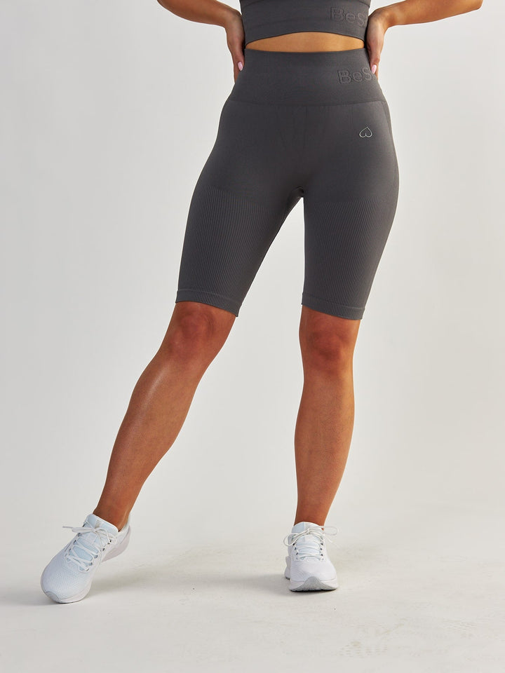 Grey Contour Cycling Shorts - Body Boost