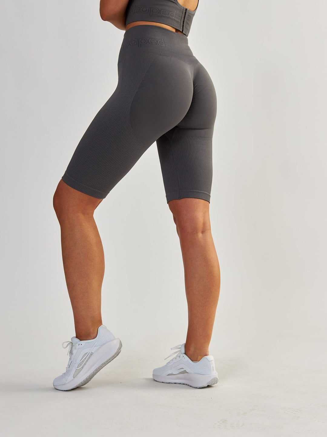 Grey Contour Cycling Shorts - Body Boost