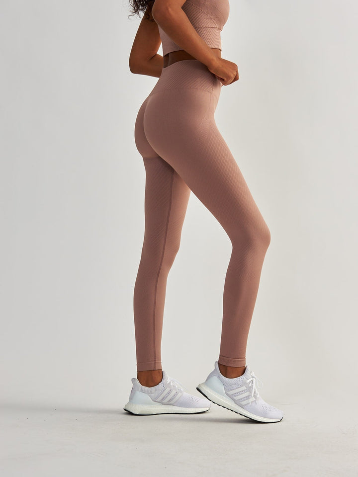 Rose Gold Seamless Leggings - Femme Force