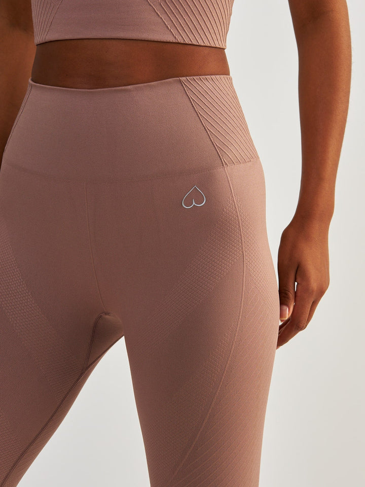 Rose Gold Seamless Leggings - Femme Force