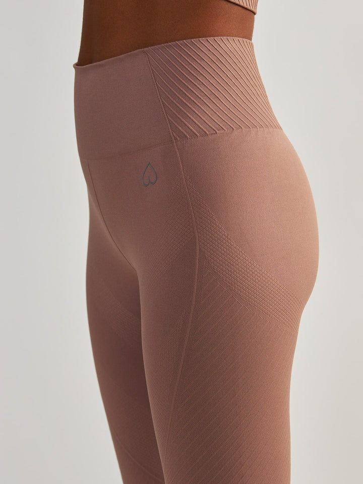 Rose Gold Seamless Leggings - Femme Force