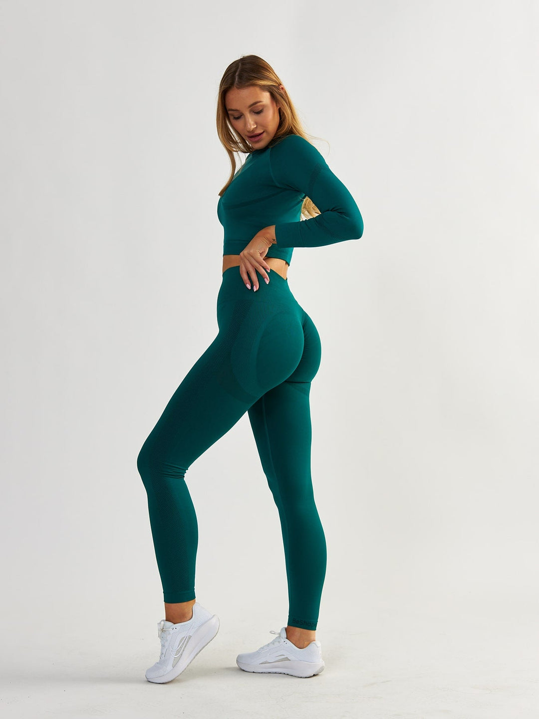 Bottle Green Shaping Leggings - Power Up!