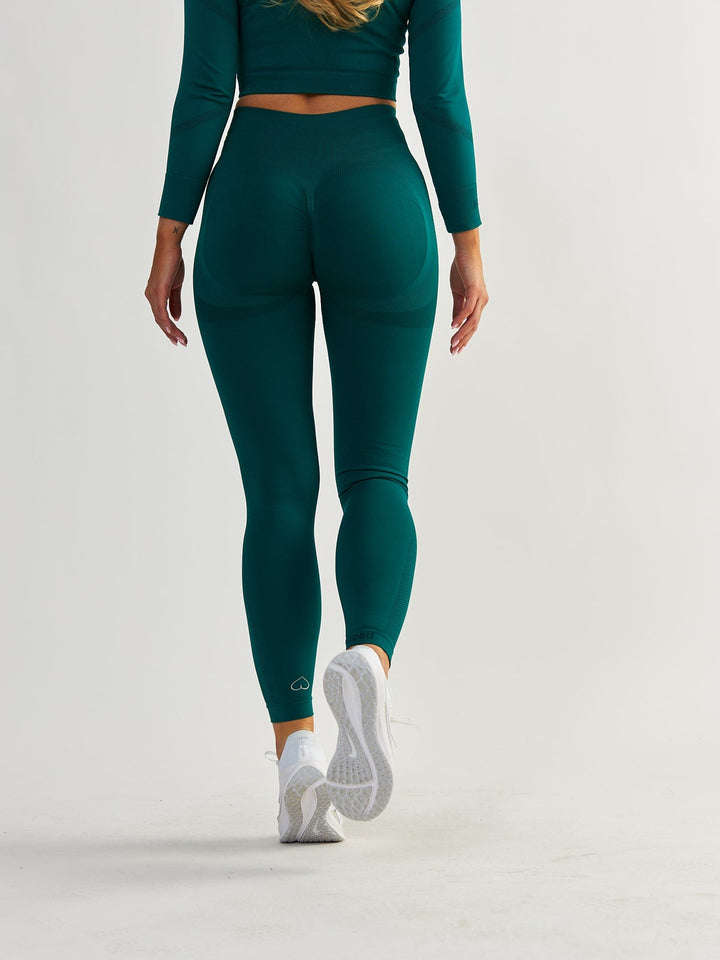 Bottle Green Shaping Leggings - Power Up!