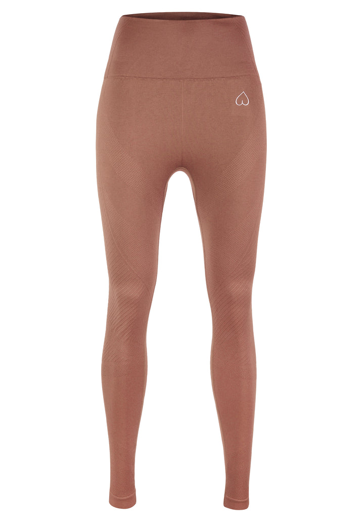 Rose Gold Seamless Leggings - Femme Force